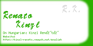 renato kinzl business card